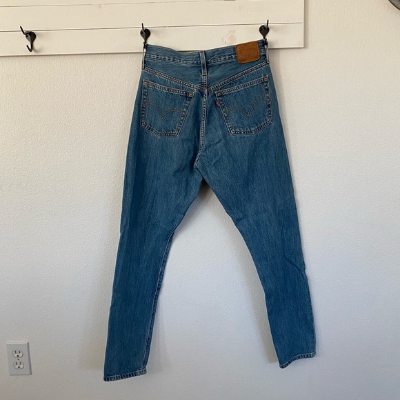 Levi’s 501 High Waisted Skinny Jeans Size 27 - Picture 2 of 4
